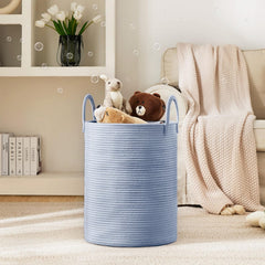 YOUDENOVA laundry hamper basket tall design for blankets and towels organization.