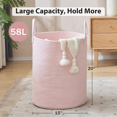 YOUDENOVA foldable laundry hamper stored flat for space saving