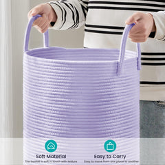 YOUDENOVA laundry hamper reinforced handles ease carrying full loads