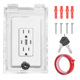 Young Dance smart switch cover front view demonstrates universal compatibility with standard rocker switches for child-safe homes.