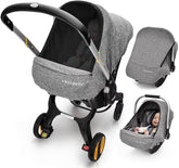 Youpinby baby car seat cover gray shows breathable fabric for comfort