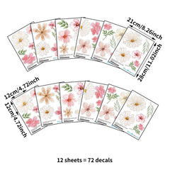 YouRfocus Daisy Wall Stickers are easy to peel and reposition for updates