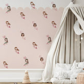 YouRfocus Mermaid Wall Decal pink-1: playful wall art for girls' rooms with high coverage.