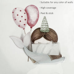 YouRfocus Mermaid Wall Decal pink-4: dual-layer design provides high coverage on any wall color.