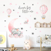 Yovkky elephant-dream-big wall decal adds playful inspiration and easy application for kids' rooms.