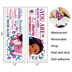 Yovkky positive saying wall sticker inspires kids in African American spaces