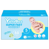 YOYOBOO disposable newborn diapers pack close-up shows soft texture for comfort.