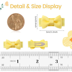 Yoyokid 1-2in grosgrain bows closeup shows textured ribbon and gentle wear.