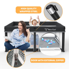 Yozoia Taleco Gear play pen gate with outer zipper
