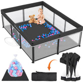 Yozoia Taleco Gear foldable playpen mat offers a soft surface for safe crawling and play.