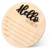 YQQYG baby announcement sign circle highlights a timeless keepsake for newborn photo props.