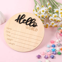 YQQYG birth announcement sign hospital prop invites joyful sharing with friends and family.