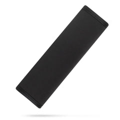 YR seat belt cover for kids in soft neoprene cushions shoulders on long car trips.