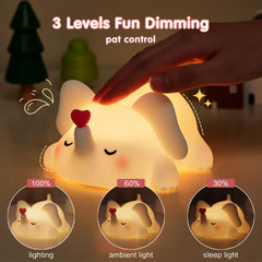 YR YRHH-PET Sweet Heart Elephant Night Light dimmable glow suitable for reading