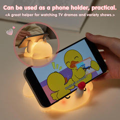 YR YRHH-PET Sweet Heart Elephant Night Light shows the recharge port for easy topping up