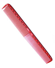 YS Park 335 fine cutting comb, extra-long red, enables precise tension for long hair