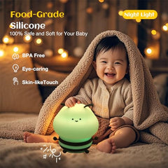 YSCYQ Animal Night Light in a nursery setting, friendly bee companion.
