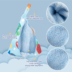 YSSPPOY storage bag with snap buttons for easy hanging on stroller or crib.