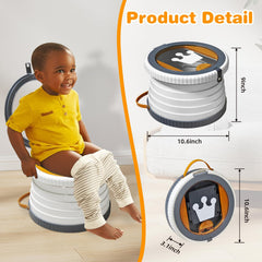 Yszawmx portable potty open-folding two-stage design enables quick setup