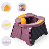 Yszawmx portable potty purple folded for travel and storage