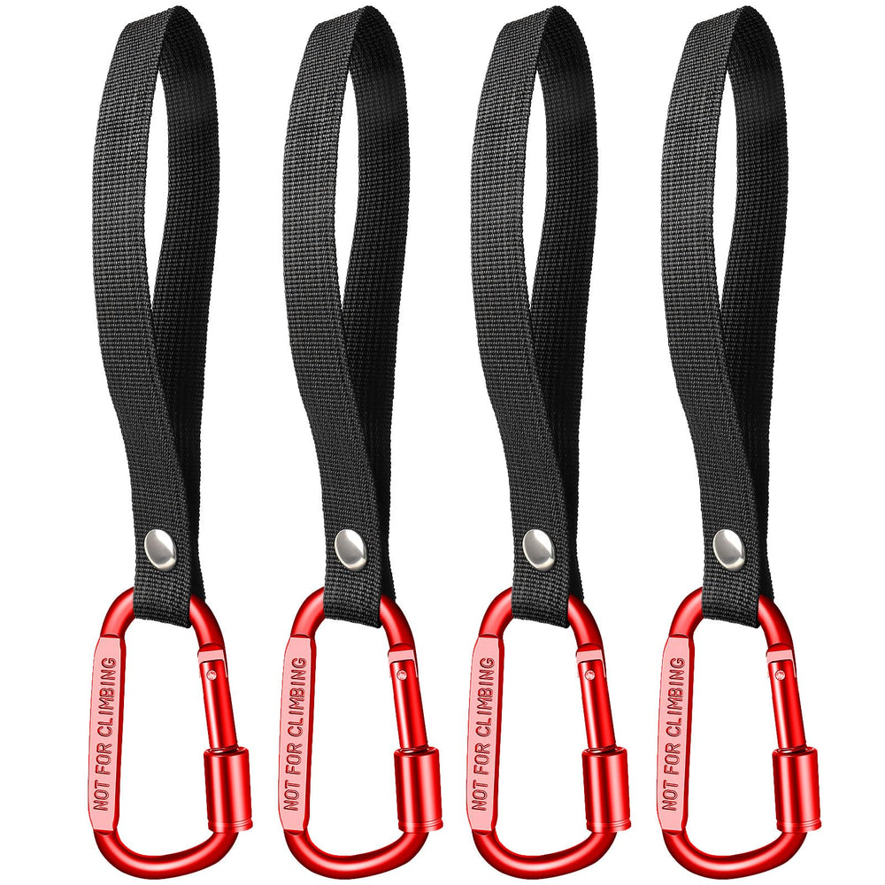 Ytcku stroller hooks locking carabiner clip on stroller keeps diaper bags secure during trips.