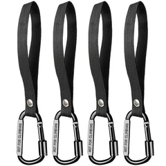 Ytcku stroller hooks locking carabiner closeup demonstrates secure bag attachment for hands-free strolling.