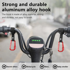 Ytcku stroller hooks secure diaper bag to stroller, reducing shoulder strain during shopping.