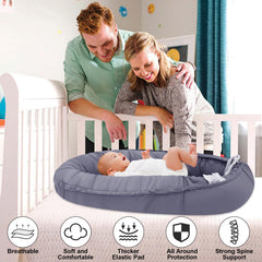 YTUGNE Baby Lounger in use with a resting newborn