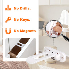 yuBiuBiu cabinet lock folded invisible design keeps surfaces clean and unobtrusive.