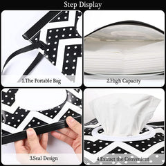 Yufangri wipe dispenser dust-proof lid ensures wipes stay fresh during outings.
