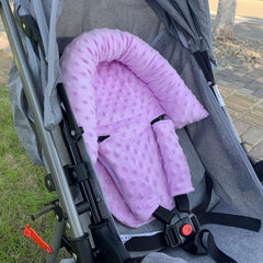 Yufiova stroller head support insert keeps baby comfy on walks