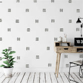 YUHASIDE modern line wall stickers grey pack adds subtle color without paint for living rooms