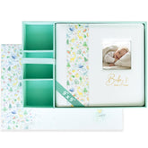 Yulka Crafts keepsake baby memory book leather cover, durable keepsake for baby milestones