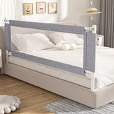 Yulongtengfei bed rail guard side view shows toddlers' protection during bedtime routines