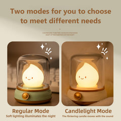 YumeGlint lantern-style light with dimming control ideal for nighttime relaxation.