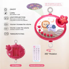 YUNGCHI baby-mobile-lights-stars casts gentle light and dreamy star projections.