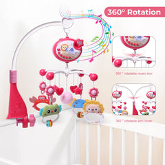 YUNGCHI crib-mobile-remote-control demonstrates convenient, hands-free operation.