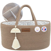 Yunioo-diaper-caddy-sturdy-handle showcases portable storage for quick diaper changes.