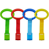 Yuntop crib pull ring red promotes grasping and ready-to-stand exploration.