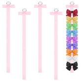Yuomeaz pink bow organizer packaging shows easy access to five organizers.