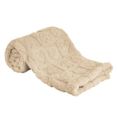 Yurhap fleece baby blanket heart checkered khaki pattern for cozy baby snuggles.