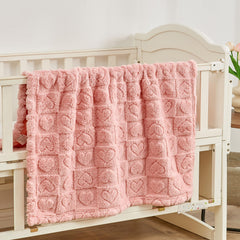 Yurhap plush fleece blanket with soft fabric for tender baby comfort.