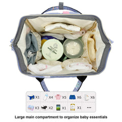 Yusudan Elephant Diaper Bag Backpack wet dry separation helps organize messes