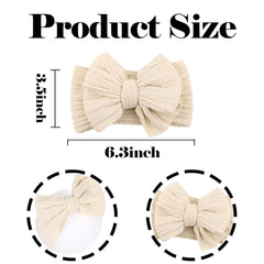 YWAOAIJD baby bows headbands with comfortable nylon fabric gentle on skin and secure.