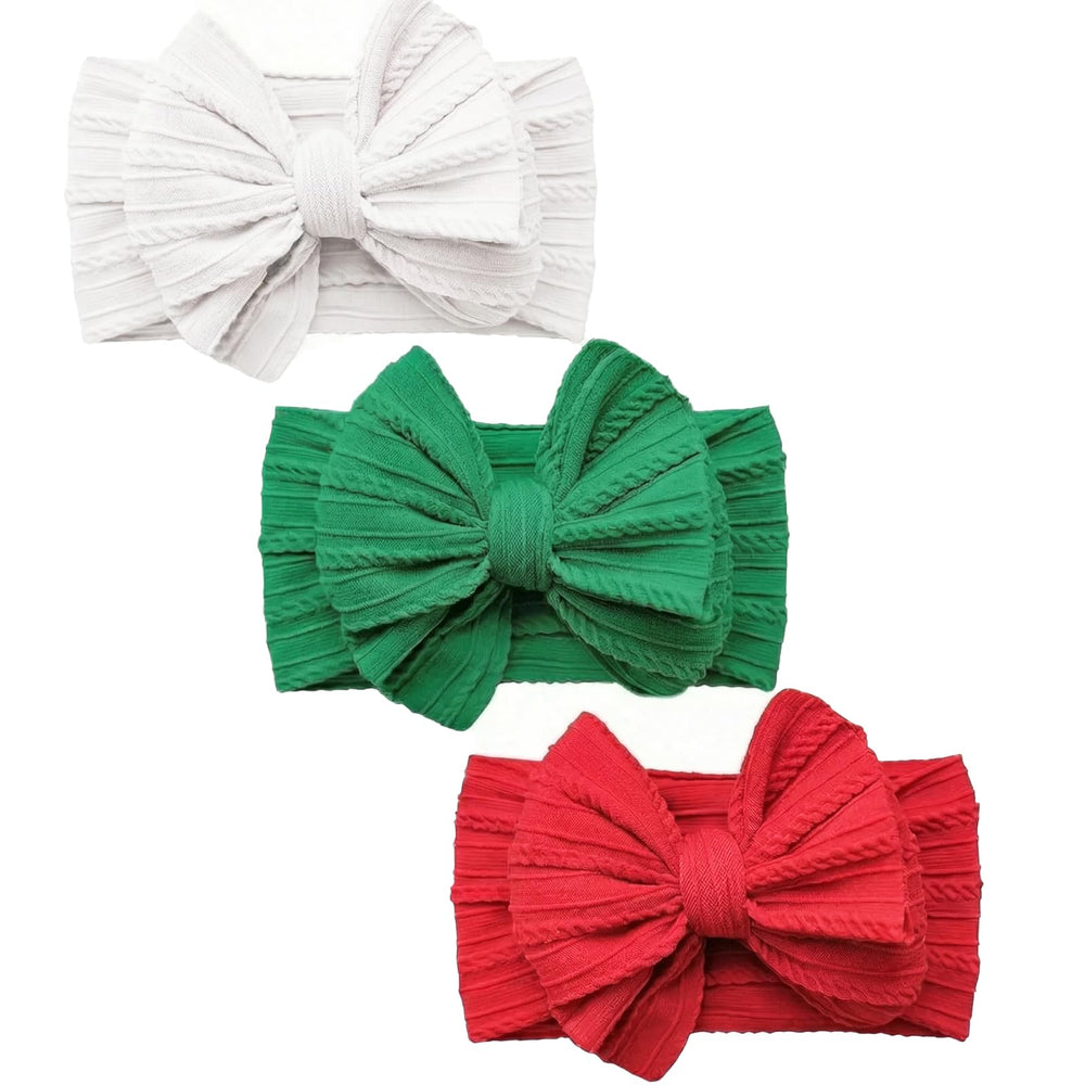 YWAOAIJD baby bows headbands three-color set coordinates outfits for photos and daily wear