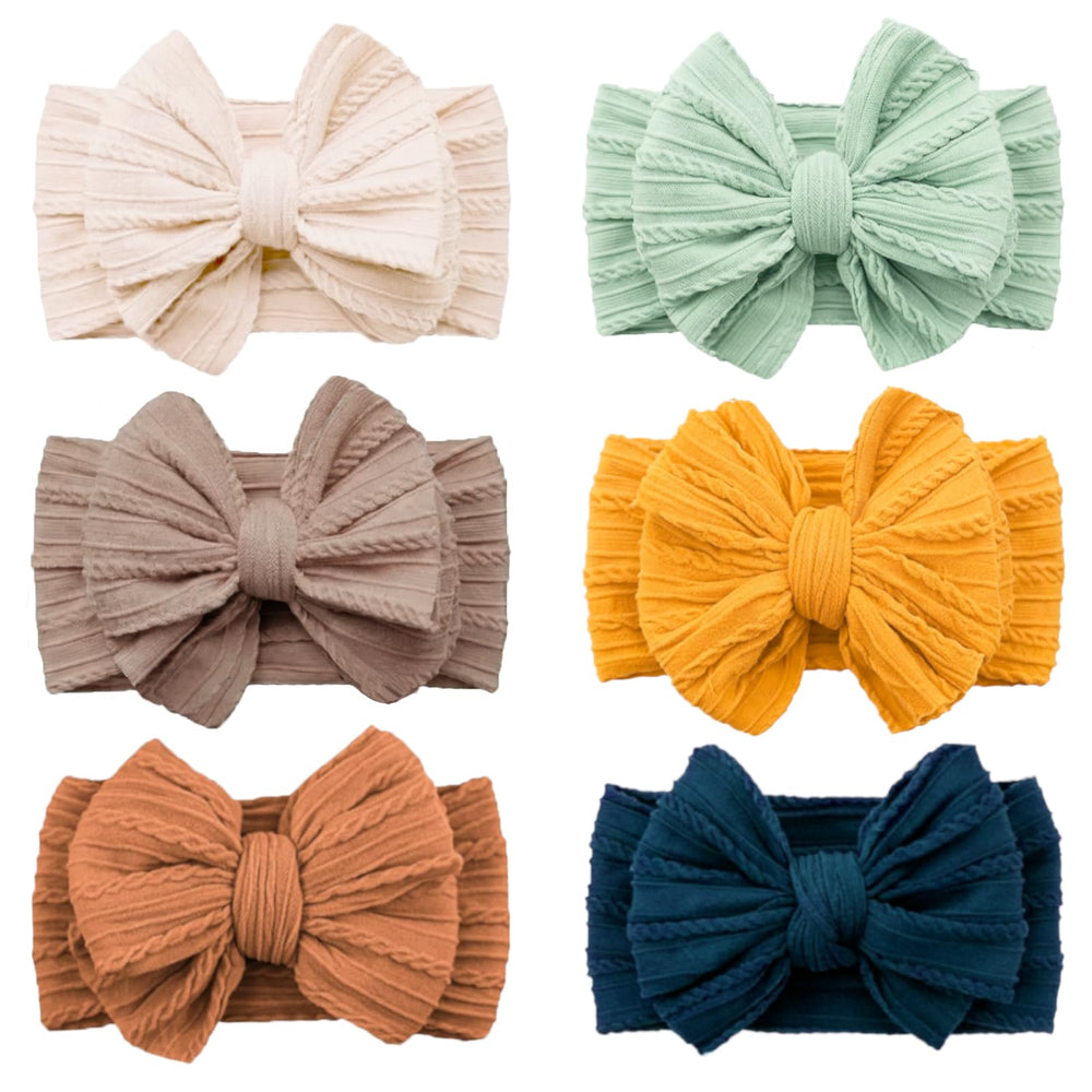 YWAOAIJD baby bows headbands in three colors for versatile outfits and easy styling.