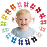 YWAOAIJD baby hair ties in mixed colors offer gentle daily wear.