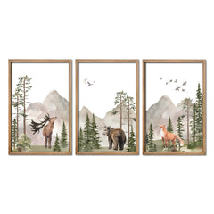 YWJKWLGS deer poster adds playful woodland charm to nurseries, inspiring imaginative play