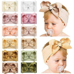 Yxiang 12pc baby headbands color collection for versatile outfits