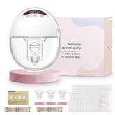 YXYaoZhengYiGeYi wearable breast pump front view, portable and hands-free for on-the-go pumping.